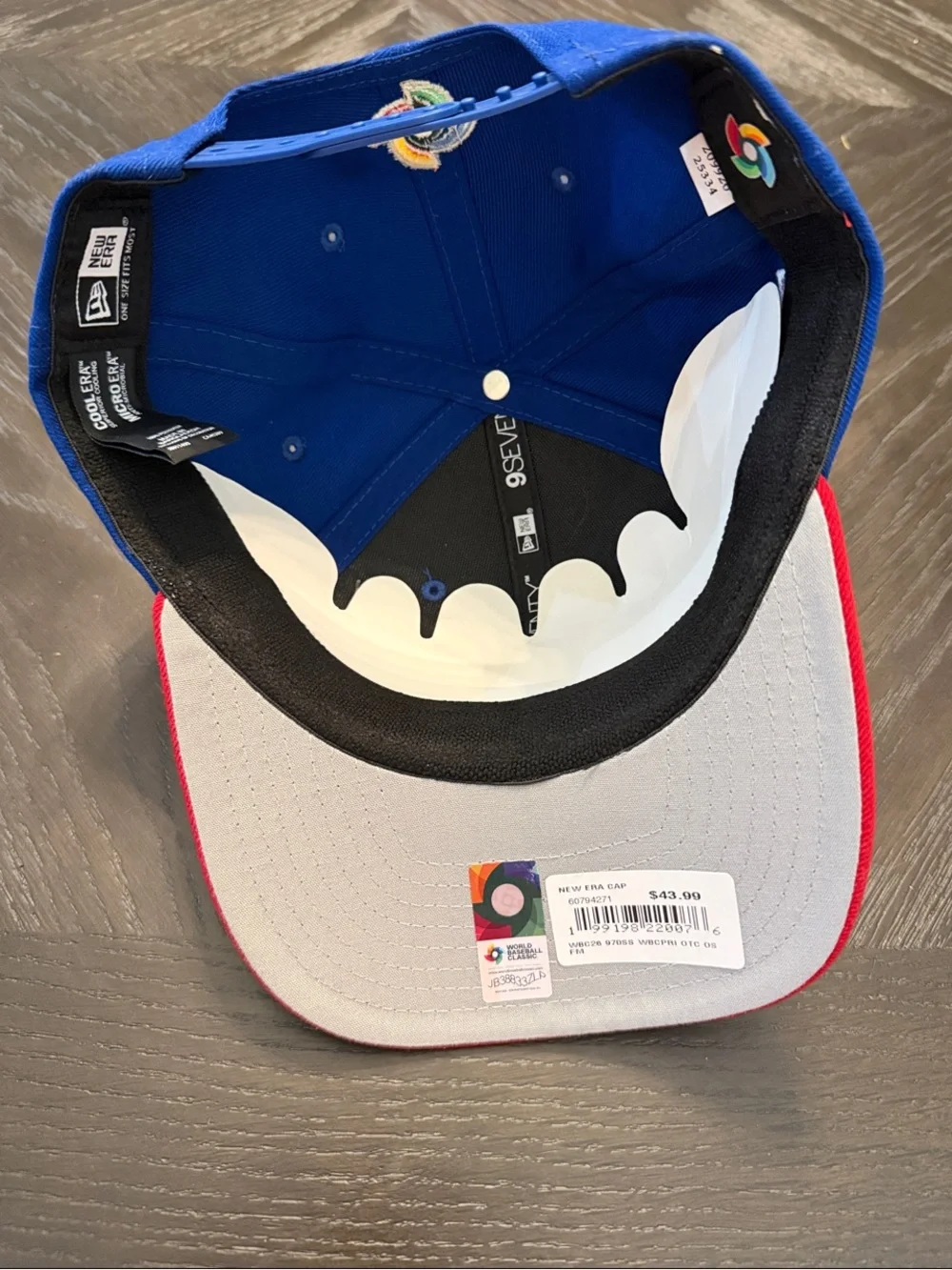 New Era Blue and Red Puerto Rico WBC 9FIFTY Stretch-Snap Cap